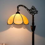 Tiffany Floor Lamp with Angle Adjustable Stained Glass
