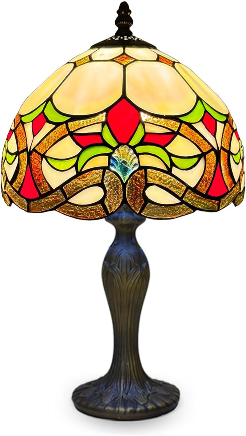 Tiffany Lamp 10 Inch Sapphire Dragonfly Stained Glass