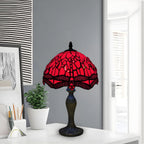 Tiffany Lamp 10 Inch Sapphire Dragonfly Stained Glass