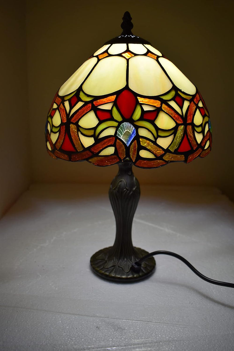 Tiffany Lamp 10 Inch Sapphire Dragonfly Stained Glass