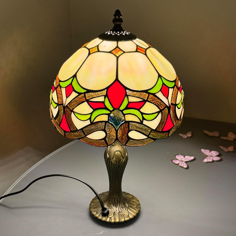 Tiffany Lamp 10 Inch Sapphire Dragonfly Stained Glass