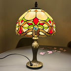 Tiffany Lamp 10 Inch Sapphire Dragonfly Stained Glass