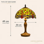 Tiffany Lamp 12 Inch Dragonfly