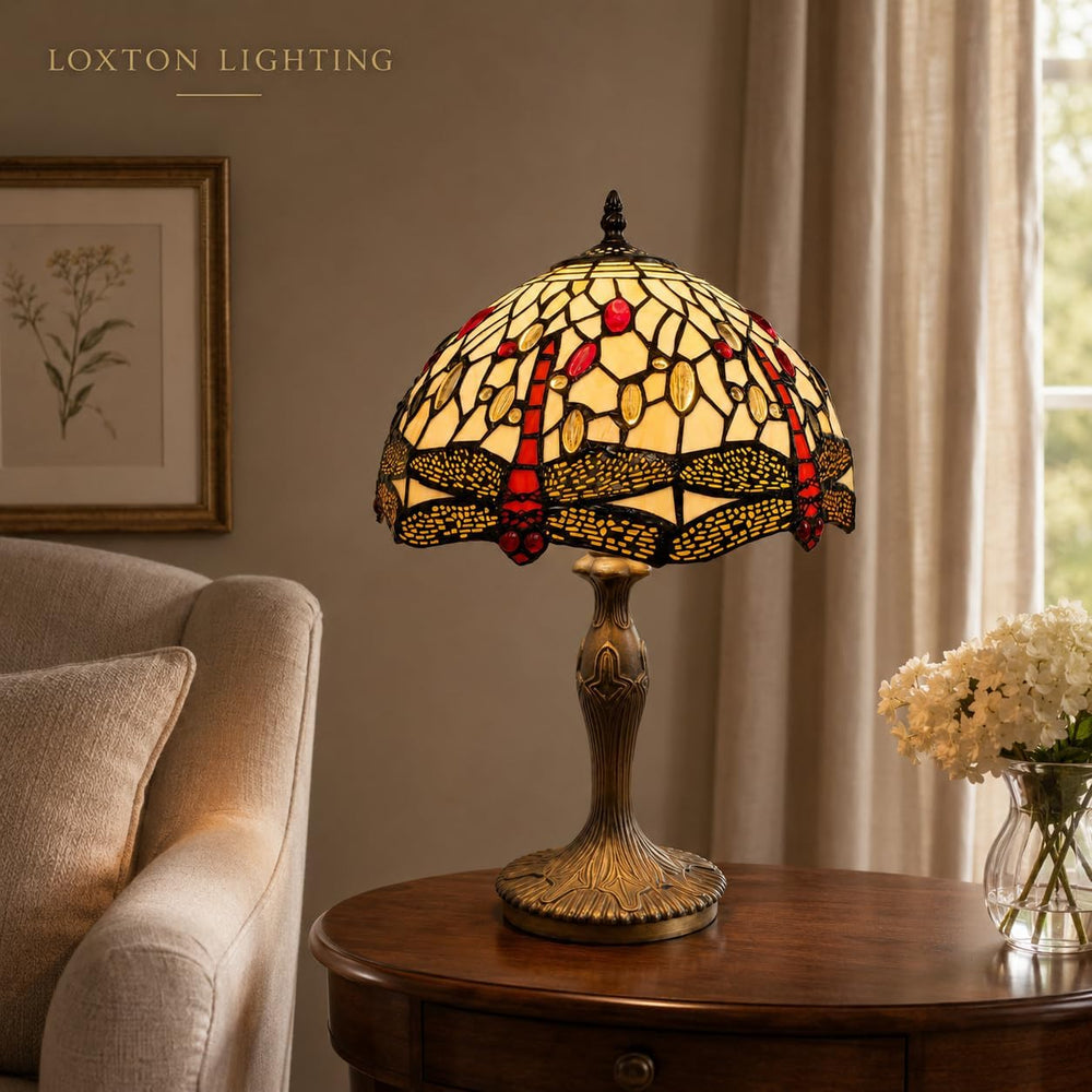 Tiffany Lamp 12 Inch Dragonfly