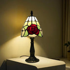 Tiffany Style Table Lamp 6.5" Sunflower Stained Glass