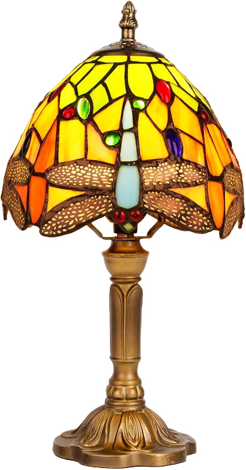 Tiffany Style Table Lamp 6.5" Sunflower Stained Glass