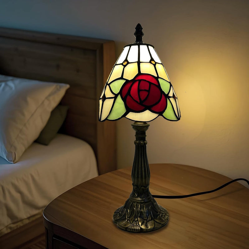Tiffany Style Table Lamp 6.5" Sunflower Stained Glass
