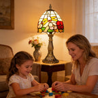 Tiffany Style Table Lamp 6.5" Sunflower Stained Glass