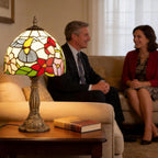 Tiffany Style Table Lamp 6.5" Sunflower Stained Glass