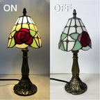 Tiffany Style Table Lamp 6.5" Sunflower Stained Glass