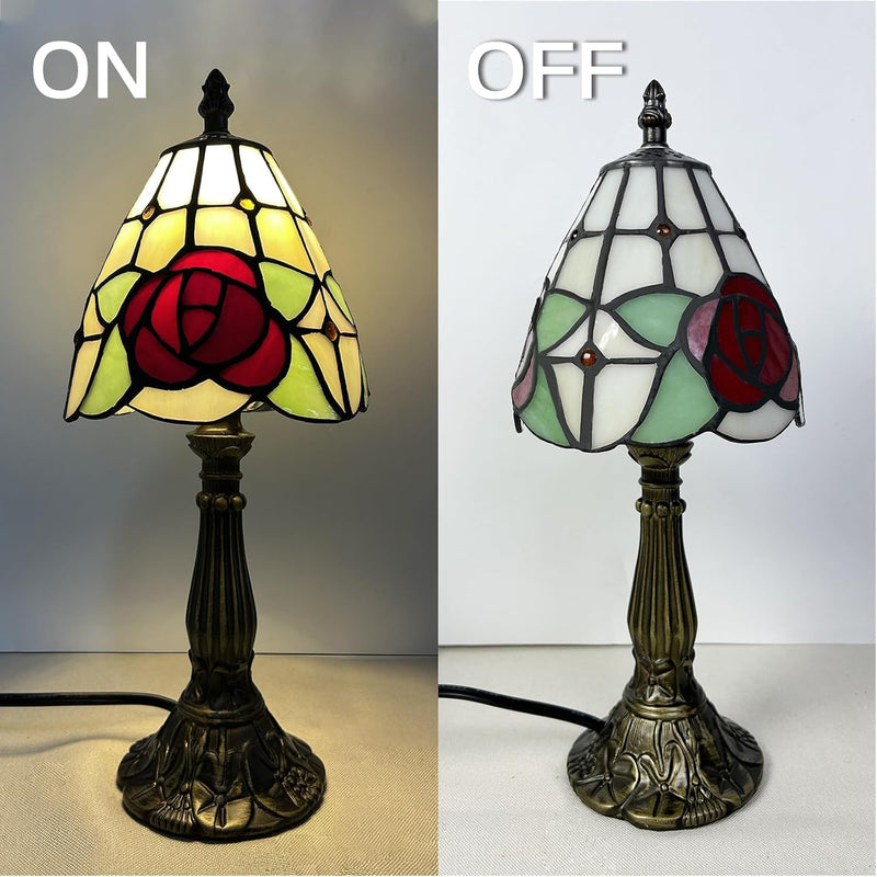 Tiffany Style Table Lamp 6.5" Sunflower Stained Glass