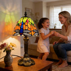 Tiffany Style Table Lamp 6.5" Sunflower Stained Glass