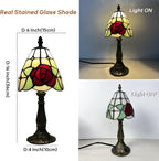 Tiffany Style Table Lamp 6.5" Sunflower Stained Glass