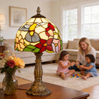 Tiffany Style Table Lamp 6.5" Sunflower Stained Glass