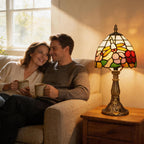 Tiffany Style Table Lamp 6.5" Sunflower Stained Glass