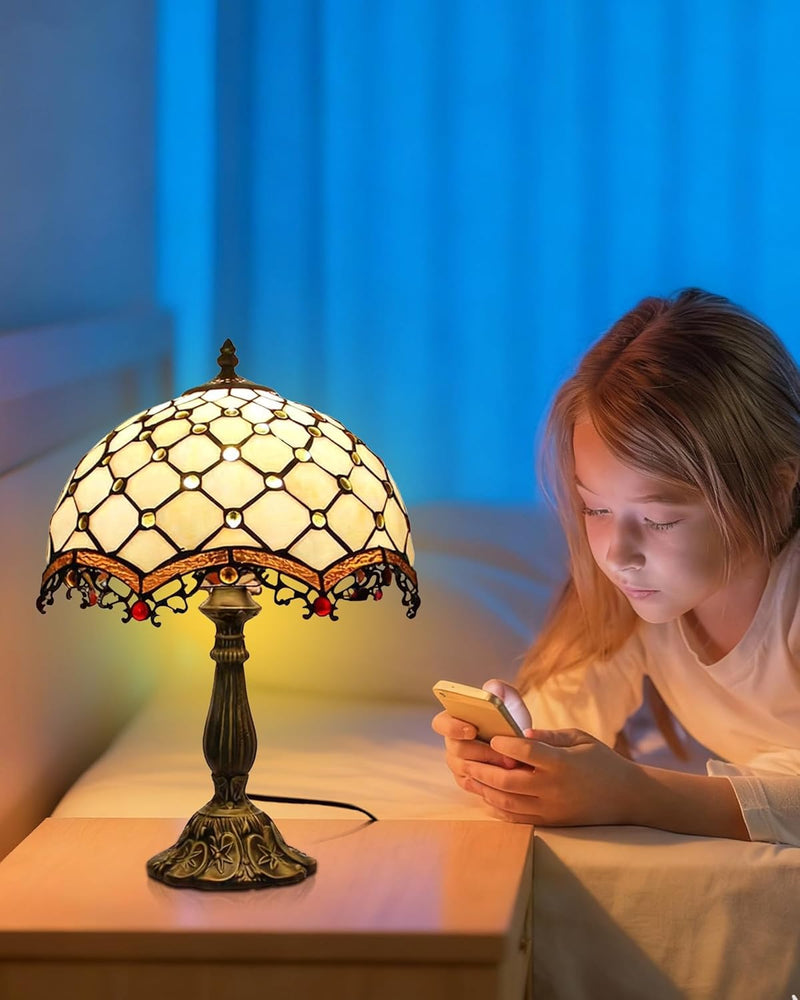 Tiffany Style Table Lamp 6.5" Sunflower Stained Glass