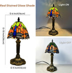 Tiffany Style Table Lamp 6.5" Sunflower Stained Glass