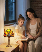 Tiffany Style Table Lamp 6.5" Sunflower Stained Glass