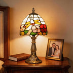 Tiffany Style Table Lamp 6.5" Sunflower Stained Glass