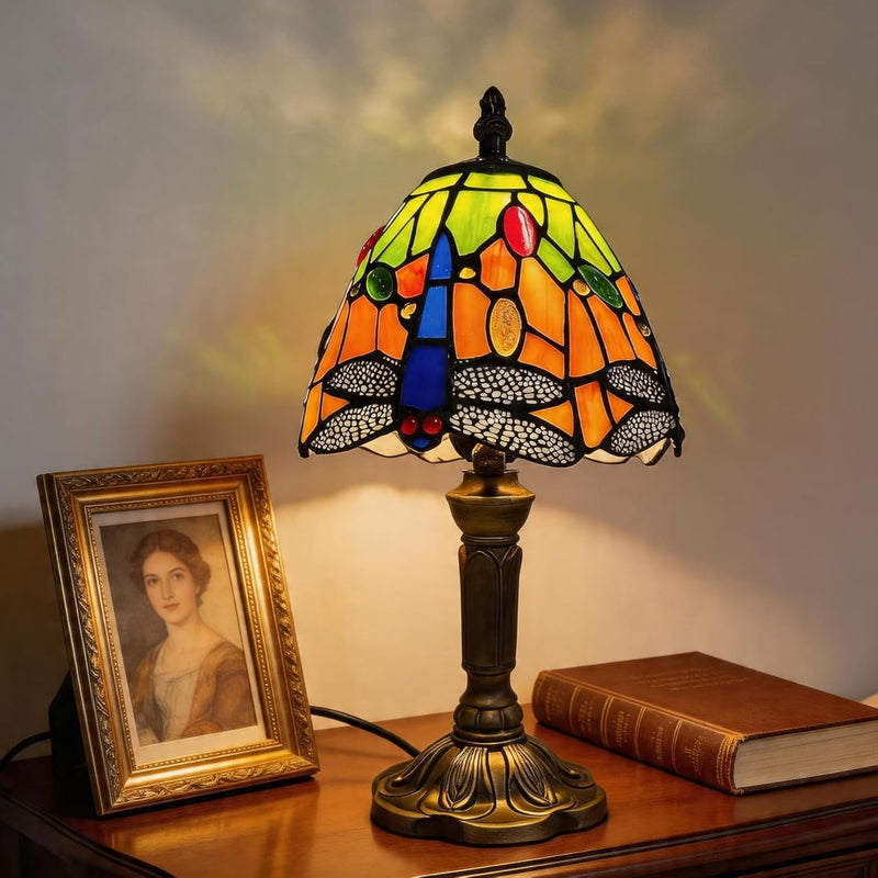 Tiffany Style Table Lamp 6.5" Sunflower Stained Glass