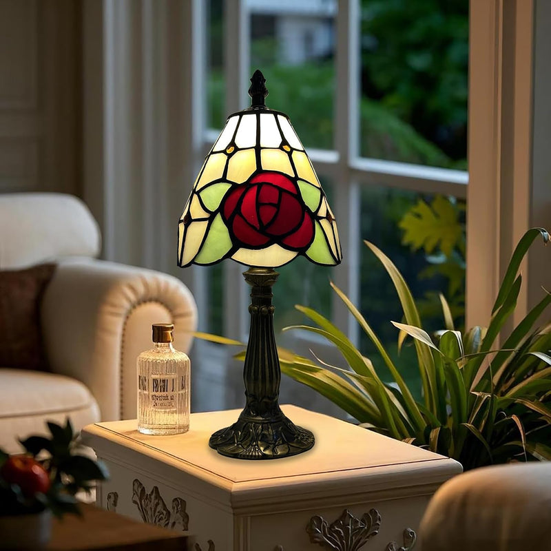 Tiffany Style Table Lamp 6.5" Sunflower Stained Glass