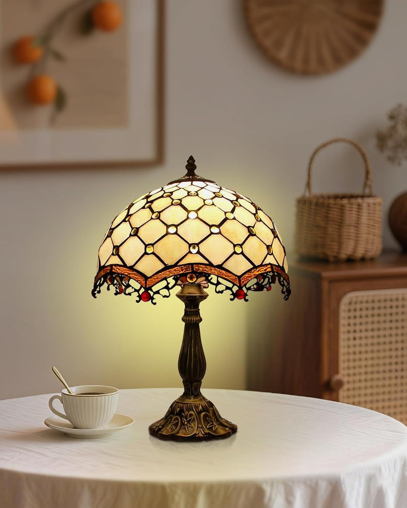 Tiffany Style Table Lamp 6.5" Sunflower Stained Glass