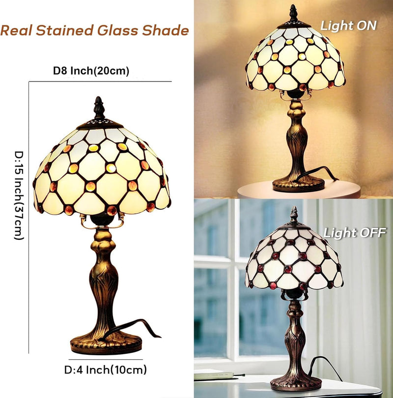 Tiffany Style Table Lamp 6.5" Sunflower Stained Glass