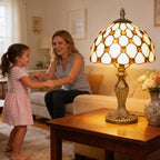 Tiffany Style Table Lamp 6.5" Sunflower Stained Glass
