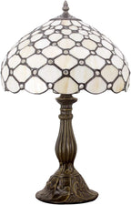 Tiffany Lamp Amber Stained Glass Bead Table Desk