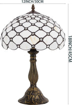Tiffany Lamp Amber Stained Glass Bead Table Desk