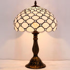 Tiffany Lamp Amber Stained Glass Bead Table Desk