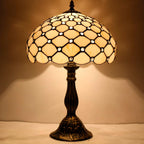 Tiffany Lamp Amber Stained Glass Bead Table Desk