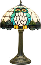 Tiffany Lamp Bat Style Stained Glass Table Vintage