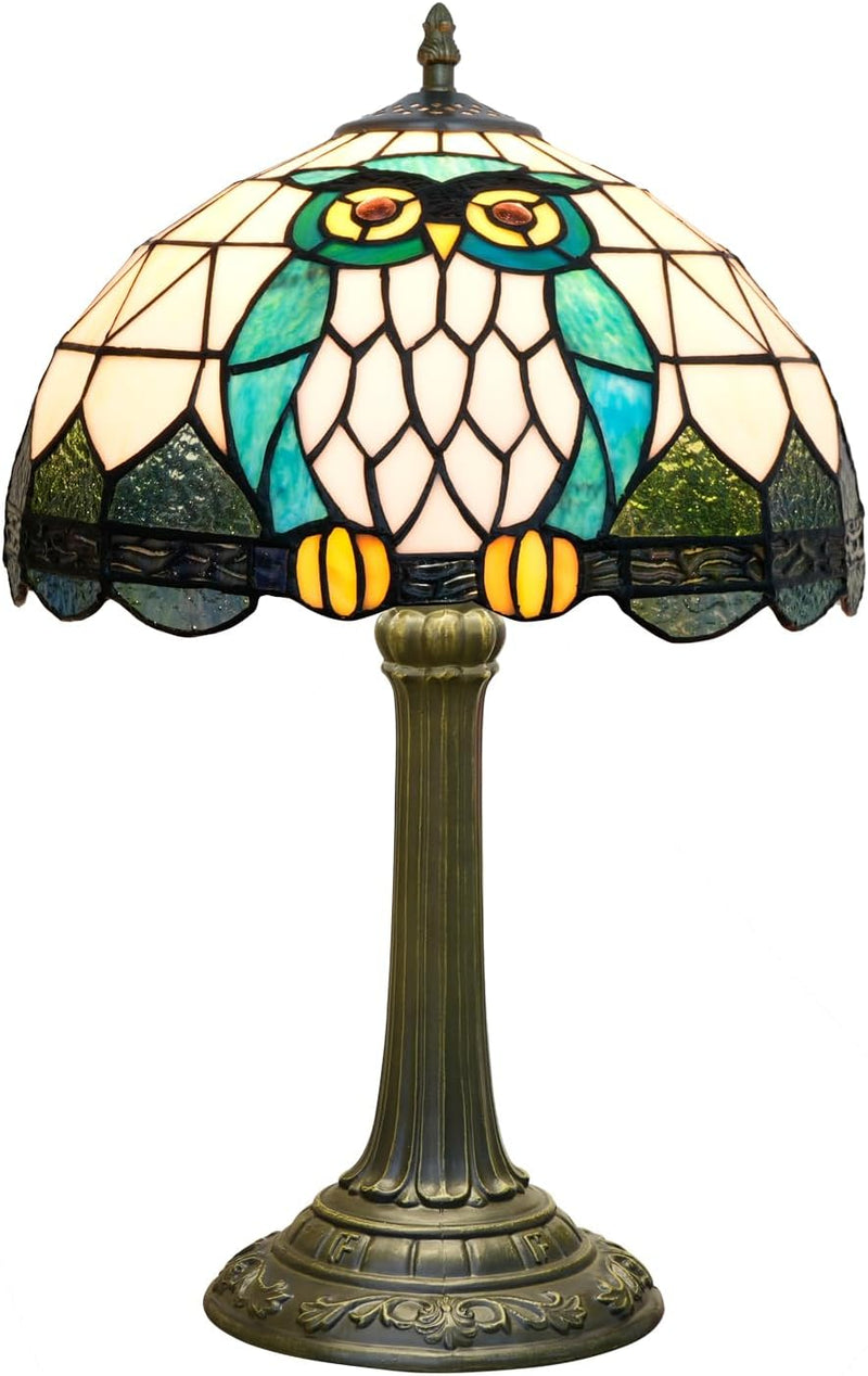 Tiffany Lamp Bat Style Stained Glass Table Vintage