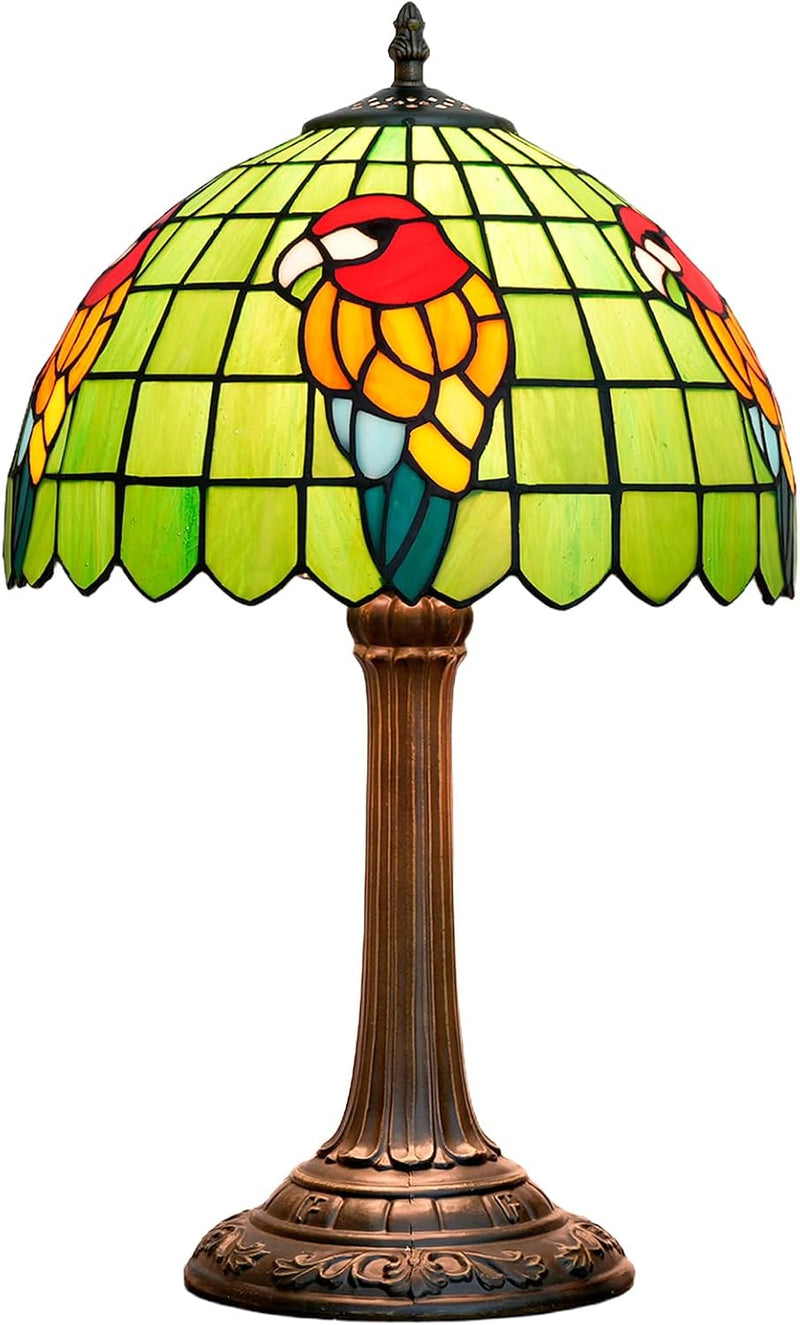 Tiffany Lamp Bat Style Stained Glass Table Vintage