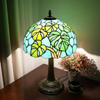 Tiffany Lamp Bat Style Stained Glass Table Vintage