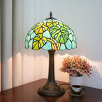 Tiffany Lamp Bat Style Stained Glass Table Vintage