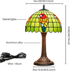 Tiffany Lamp Bat Style Stained Glass Table Vintage