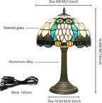 Tiffany Lamp Bat Style Stained Glass Table Vintage