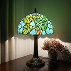 Tiffany Lamp Bat Style Stained Glass Table Vintage