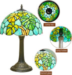 Tiffany Lamp Bat Style Stained Glass Table Vintage