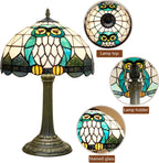 Tiffany Lamp Bat Style Stained Glass Table Vintage