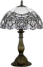 Tiffany Lamp Bent Stained Glass Bedside Table Reading