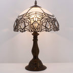 Tiffany Lamp Bent Stained Glass Bedside Table Reading