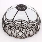 Tiffany Lamp Bent Stained Glass Bedside Table Reading