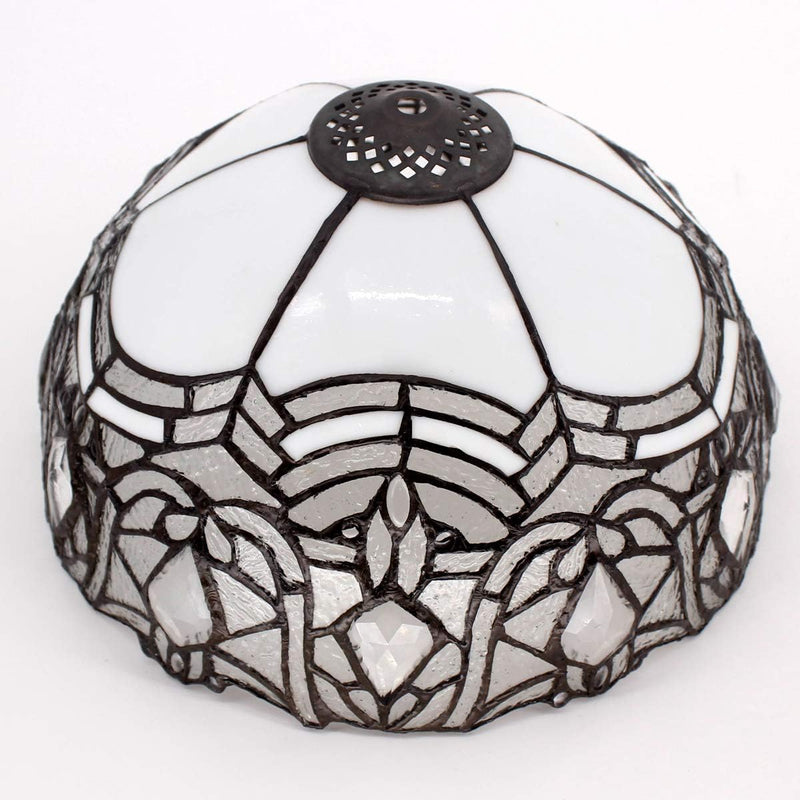 Tiffany Lamp Bent Stained Glass Bedside Table Reading