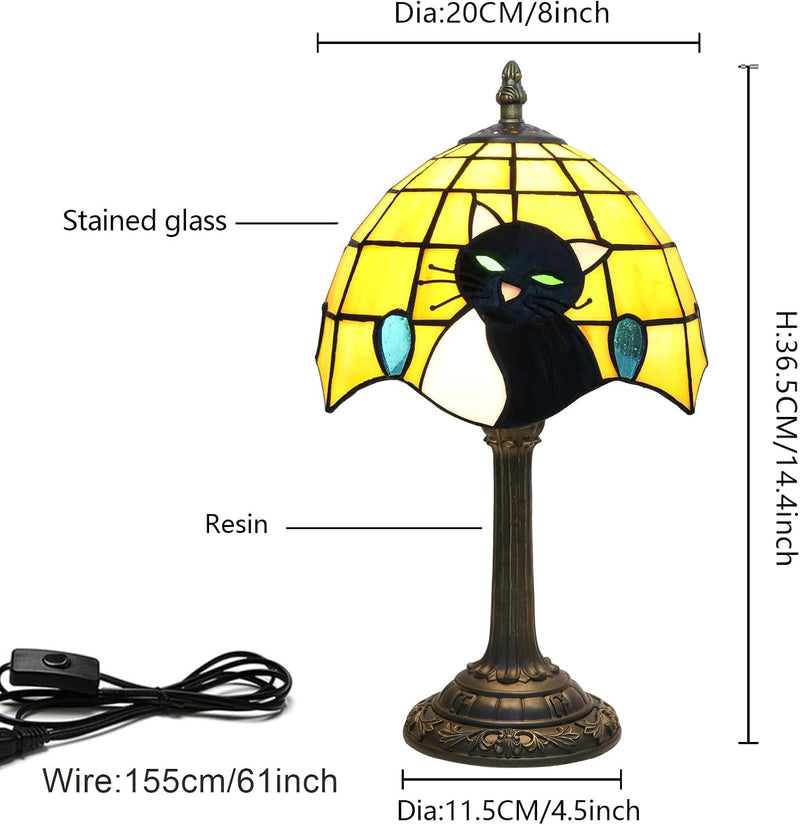 Tiffany Lamp Cute Calla Lily Flower Stained Glass
