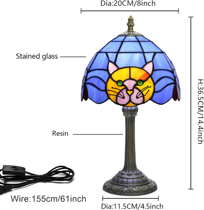 Tiffany Lamp Cute Calla Lily Flower Stained Glass