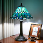 12 Inches Sea Blue Table Lamp