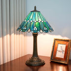 Tiffany Lamp Dragonfly Stained Glass Table 12x12x18 Inches